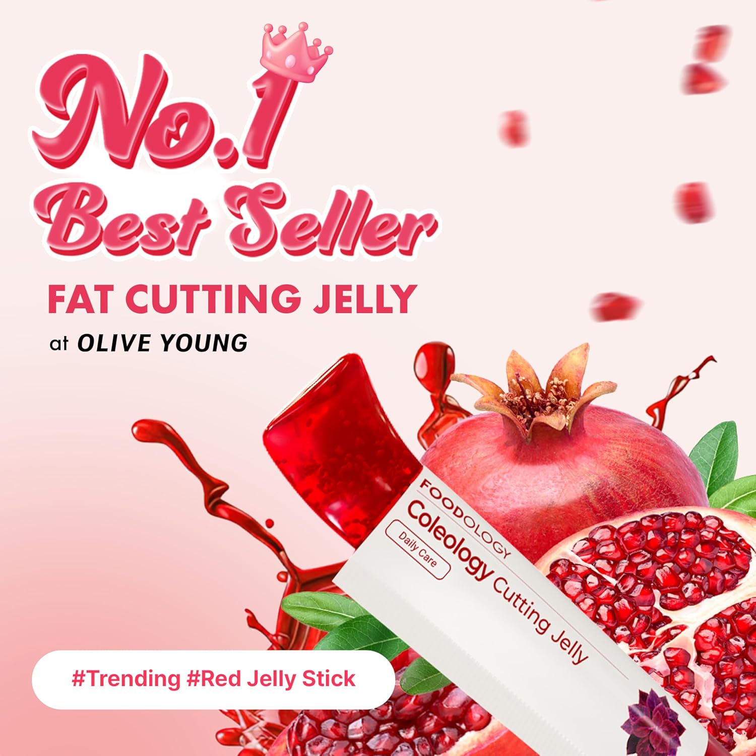 Gelatina - suplemento - Coleology Cutting Jelly | FOODOLOGY | Sabor Granada - perdida de peso