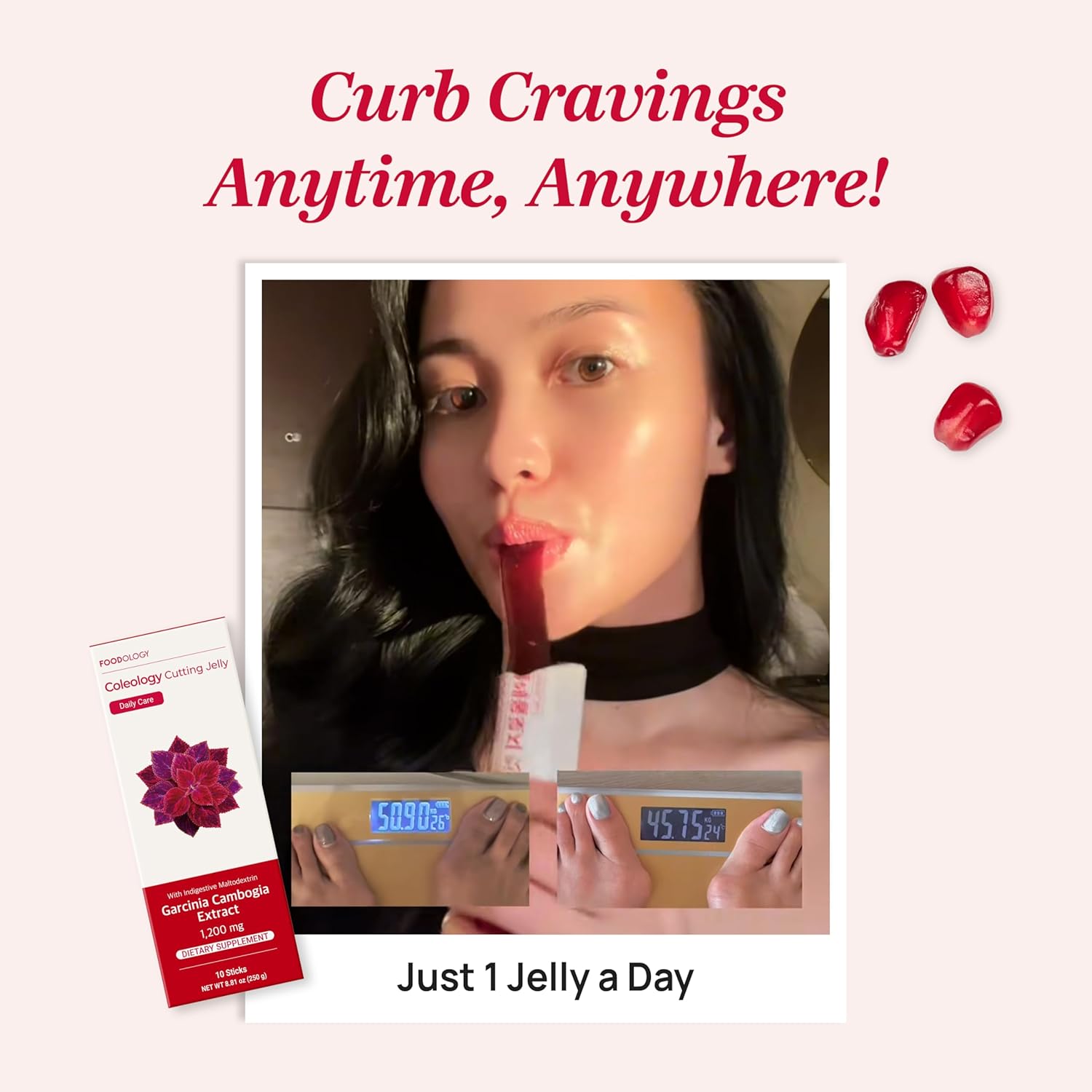 Gelatina - suplemento - Coleology Cutting Jelly | FOODOLOGY | Sabor Granada - perdida de peso