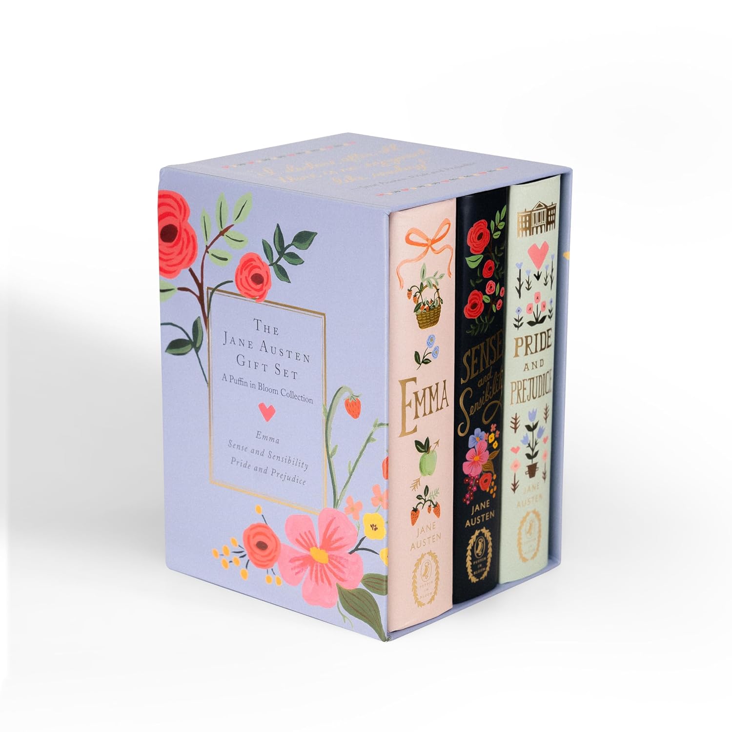 Set de Coleccion "Puffin in Bloom" de Jane Austen | 3 Clásicos Ilustrados ( Ingles )