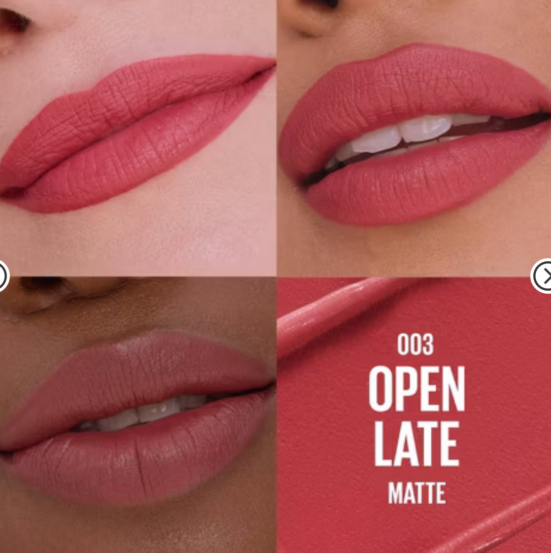 Lipstick con acido hialuronico | Mate | Tono 003 | Maybelline