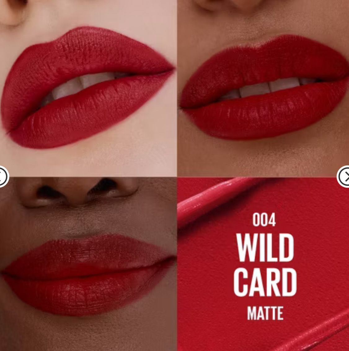 Lipstick con acido hialuronico | Mate | Tono 004 | Maybelline