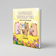 Capibara Bubble Tea | Libro para colorear | Helen H. Wu | FIL