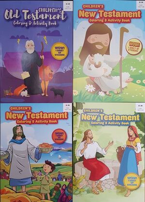 Portada del libro CHILDRENS NEW TESTAMENT: JESUS EN EL POZO/JESUS ALIMENTA A LA MULTITUD/NOE/LOS MILAGROS DE JESUS - Compralo en ByAnaCeci.com