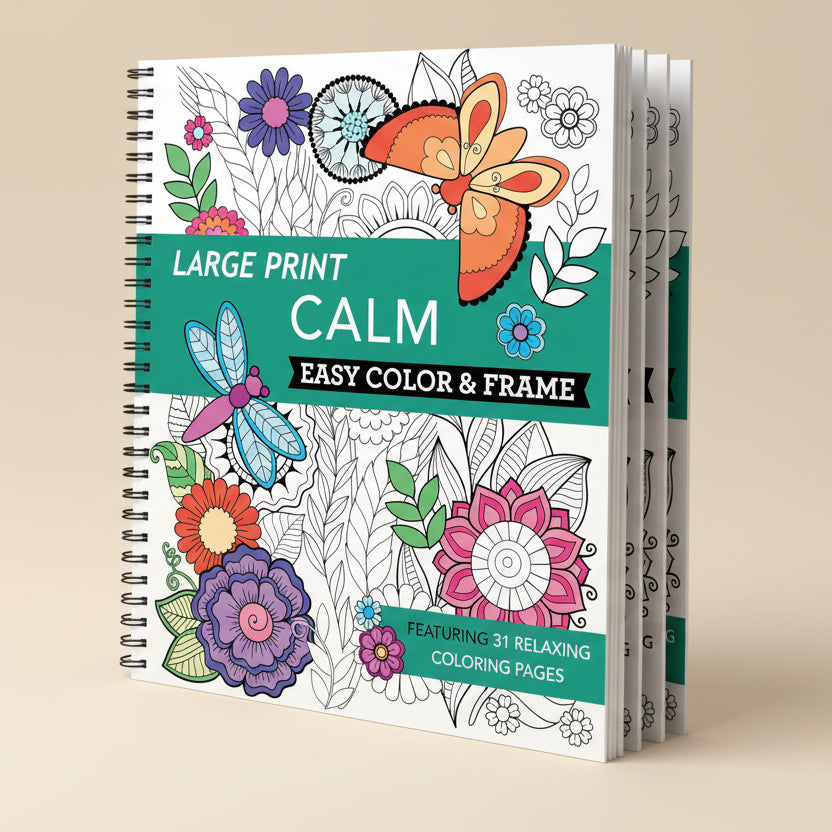 Easy color & frame | Libro colorear para adultos | Calm - Mandalas
