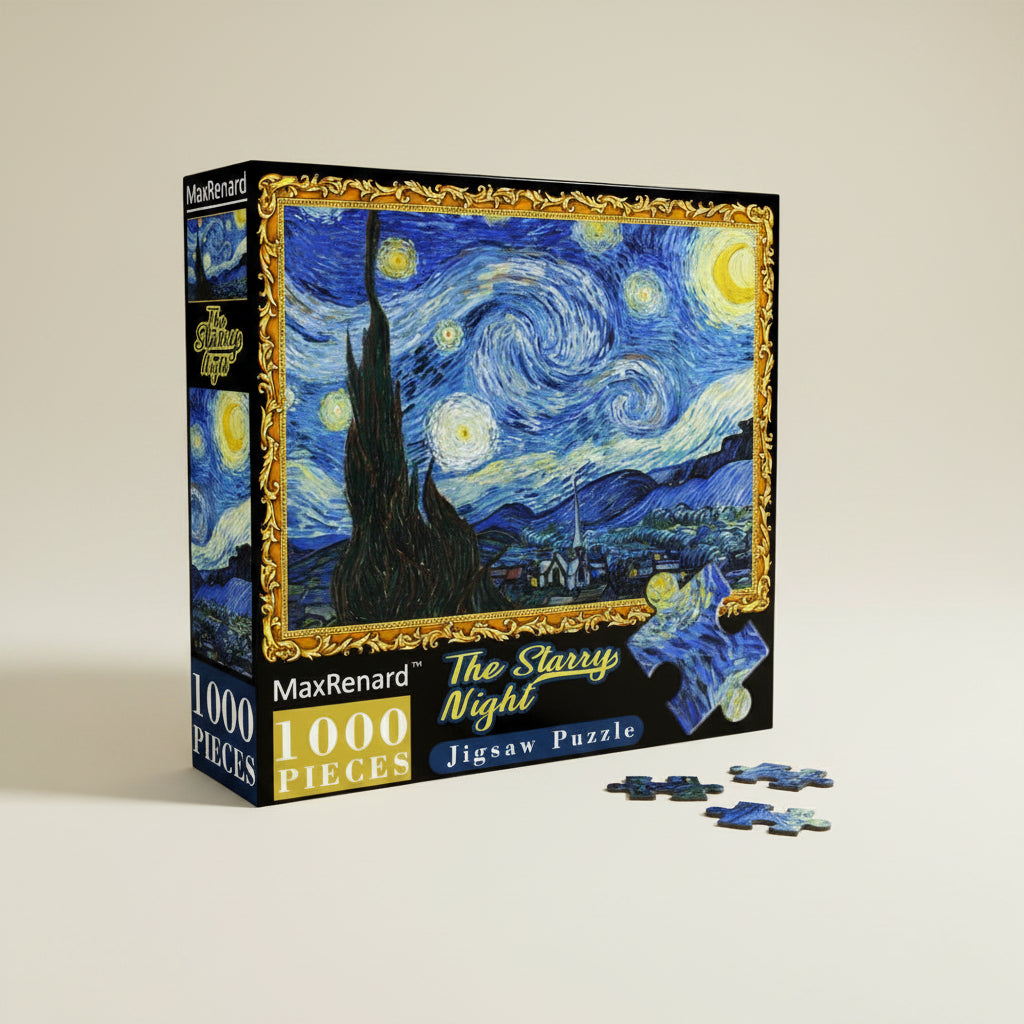Rompecabezas de 1000 piezas de la noche estrellada de vangoh