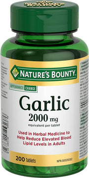 Suplemento de ajo | 2000 mg | Natures Bounty | 120 cápsulas