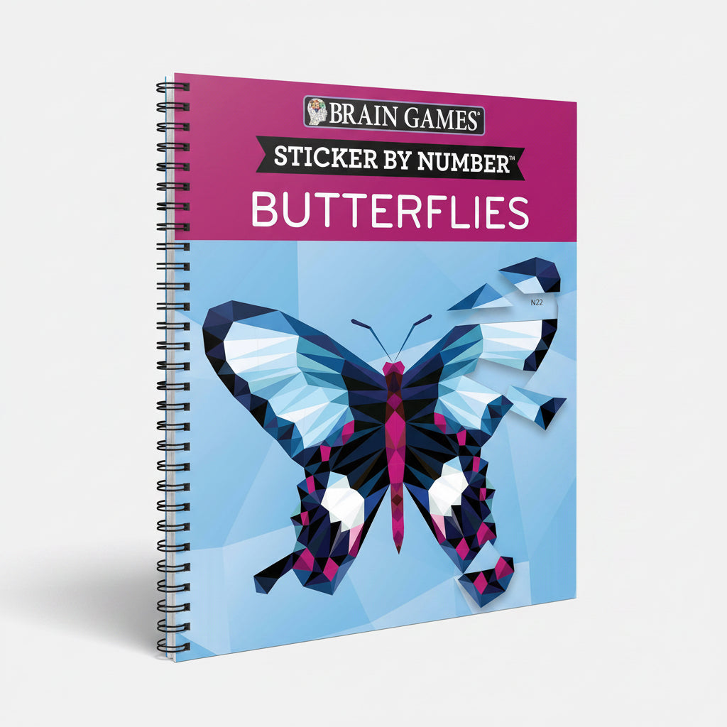 Sticker by number |butterflies|Brain games