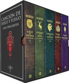 Portada del libro PACK JUEGO DE TRONOS: CASA TARGARYEN (PAQUETE CON 5 VOLÚMENES) - Compralo en ByAnaCeci.com