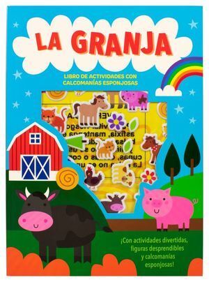 Portada del libro LA GRANJA. LIBRO DE ACTIVIDADES CON CALCOMANÍAS ESPONJOSAS - Compralo en ByAnaCeci.com
