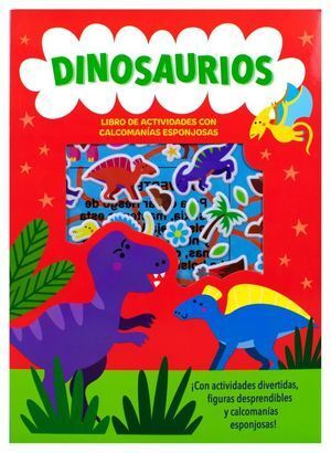 Portada del libro DINOSAURIOS: LIBRO ACTIVIDADES CON CALCOMANÍAS ESPONJOSAS - Compralo en ByAnaCeci.com
