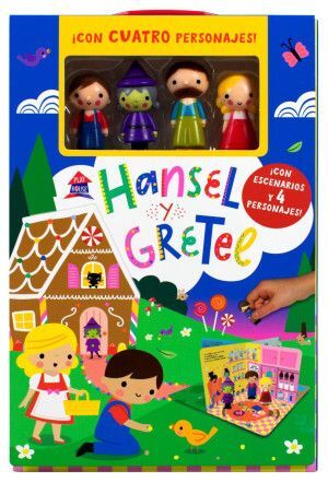 Portada del libro HANSEL Y GRETEL (INCLUYE 4 ESCENARIOS Y 4 PERSONAJES) - Compralo en ByAnaCeci.com