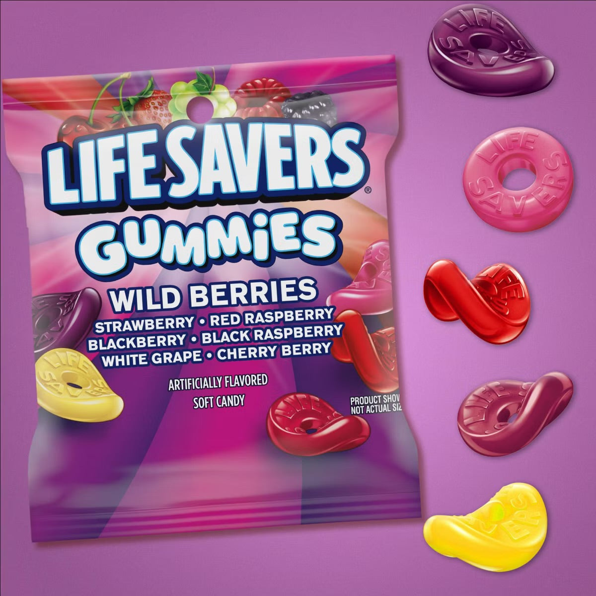 Gomitas life savers | Bayas silvestres | 4.6 oz | Dulce