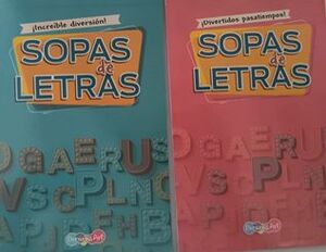 Portada del libro LIBRO PASATIEMPO SOPAS DE LETRAS 2 TITULOS SURTIDOS BPVST3259 - Compralo en ByAnaCeci.com