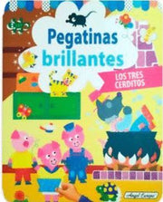 Portada del libro LOS TRES CERDITOS: PEGATINAS BRILLANTES - Compralo en ByAnaCeci.com