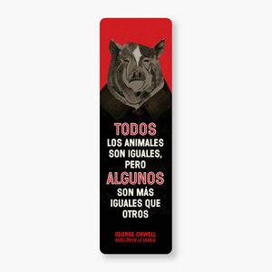 Portada del libro MARCAPAGINAS :TODOS LOS ANIMALES SON IGUALES - Compralo en ByAnaCeci.com