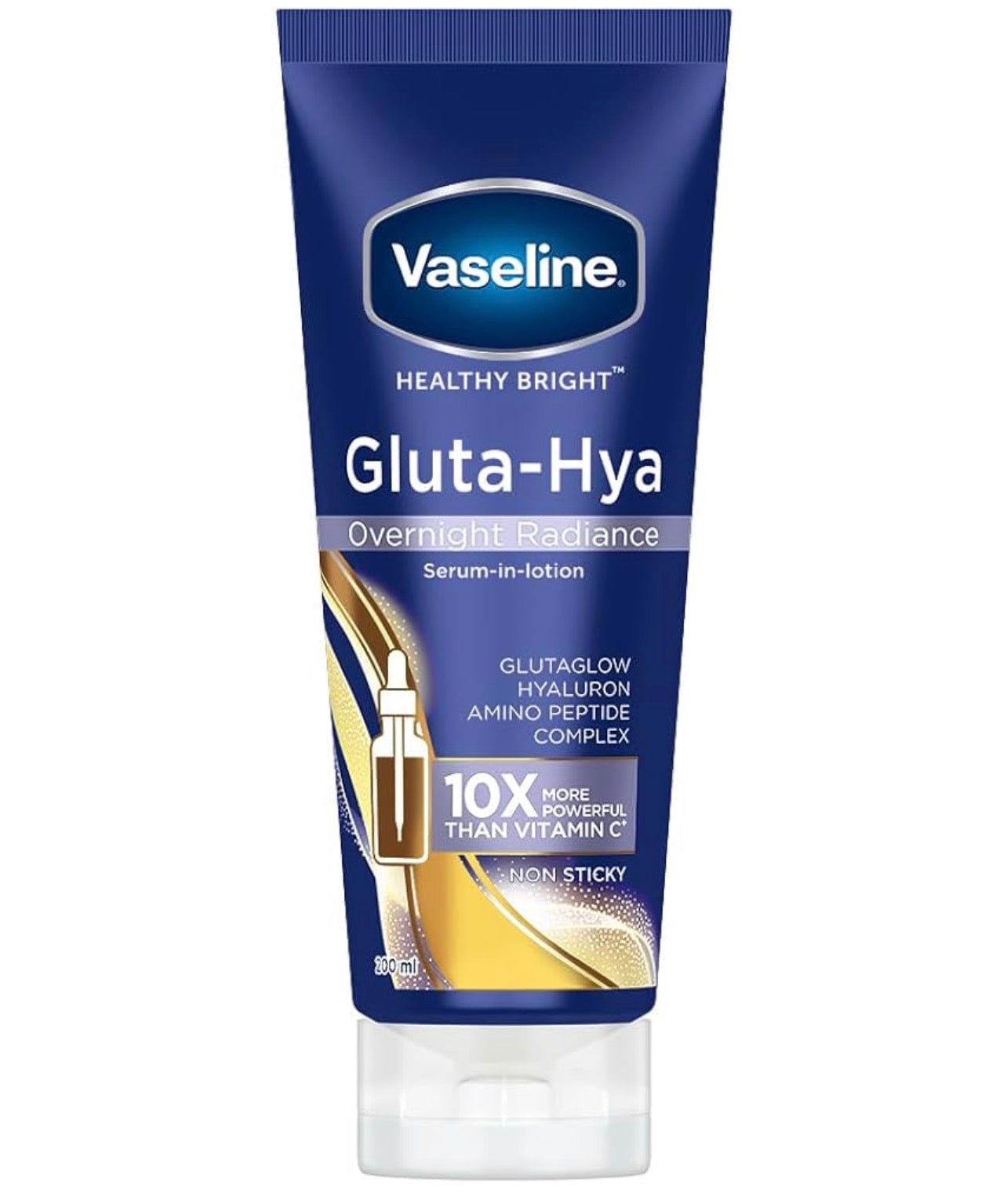 Loción Corporal Serum Burst Overnight  Radiance |Glow 6.7 oz | Gluta-Hya | Vaseline | Noche|