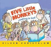 Portada del libro FIVE LITTLE MONKEYS READING IN BED - Compralo en ByAnaCeci.com