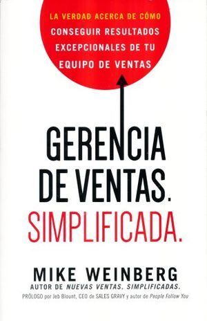 Portada del libro GERENCIA DE VENTAS. SIMPLIFICADA - Compralo en ByAnaCeci.com