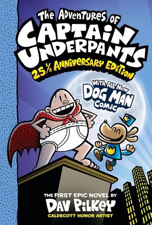 Portada del libro THE ADVENTURES OF CAPTAIN UNDERPANTS COLOR EDITION 1: NOW WITH A DOG MAN COMIC! - Compralo en ByAnaCeci.com