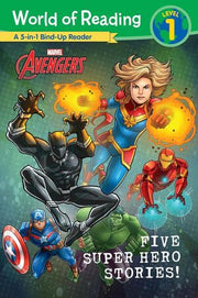 Portada del libro WORLD OF READING: FIVE SUPER HERO STORIES! - Compralo en ByAnaCeci.com