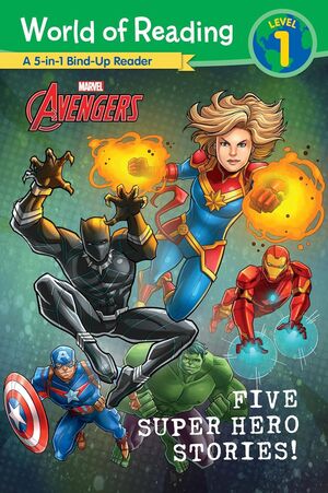 Portada del libro WORLD OF READING: FIVE SUPER HERO STORIES! - Compralo en ByAnaCeci.com