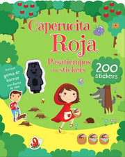 Portada del libro * CAPERUCITA ROJA- PASATIEMPOS CON STICKERS-200 STICKERS - Compralo en ByAnaCeci.com