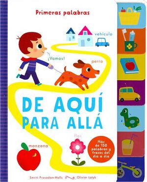 Portada del libro LENGUETAS PRIMERAS PALABRAS: DE AQUI PARA ALLA - Compralo en ByAnaCeci.com