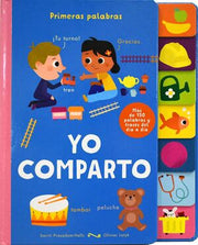 Portada del libro LENGUETAS PRIMERAS PALABRAS: YO COMPARTO - Compralo en ByAnaCeci.com