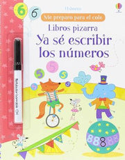 Portada del libro YA SÉ ESCRIBIR LOS NÚMEROS LIBRO PIZARRA - Compralo en ByAnaCeci.com