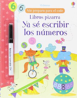 Portada del libro YA SÉ ESCRIBIR LOS NÚMEROS LIBRO PIZARRA - Compralo en ByAnaCeci.com