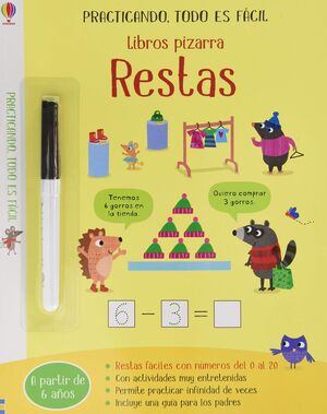 Portada del libro RESTAS LIBRO PIZARRA - Compralo en ByAnaCeci.com