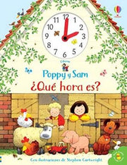 Portada del libro POPPY Y SAM ¿QUÉ HORA ES? - Compralo en ByAnaCeci.com