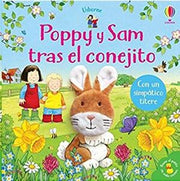 Portada del libro POPPY Y SAM TRAS EL CONEJITO. CON UN SIMPATICO TÍTERE - Compralo en ByAnaCeci.com
