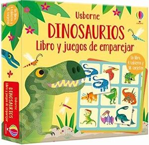 Portada del libro DINOSAURIOS (LIBRO Y JUEGOS DE EMPAREJAR) - Compralo en ByAnaCeci.com