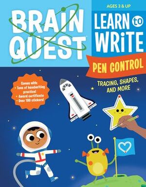 Portada del libro BRAIN QUEST LEARN TO WRITE: PEN CONTROL, TRACING, SHAPES, AND MORE - Compralo en ByAnaCeci.com