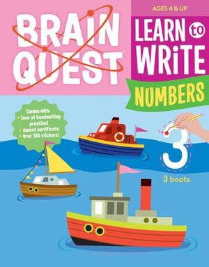 Portada del libro BRAIN QUEST LEARN TO WRITE: NUMBERS - Compralo en ByAnaCeci.com