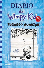 Portada del libro DIARIO DEL WIMPY KID 15: TOCADO Y HUNDIDO - Compralo en ByAnaCeci.com