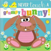 Portada del libro NEVER TOUCH A GRUMPY BUNNY - Compralo en ByAnaCeci.com