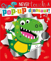 Portada del libro NEVER TOUCH A POP-UP DINOSAUR - Compralo en ByAnaCeci.com