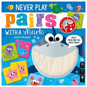 Portada del libro NEVER PLAY PAIRS WITH A SHARK - Compralo en ByAnaCeci.com