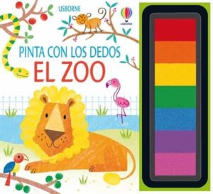 Portada del libro ZOO PINTA CON DEDOS - Compralo en ByAnaCeci.com