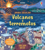 Portada del libro MIRA DEBAJO: VOLCANES Y TERREMOTOS - Compralo en ByAnaCeci.com