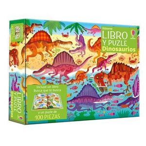 Portada del libro DINOSAURIOS (PUZLE) 100 PIEZAS - Compralo en ByAnaCeci.com