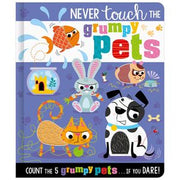 Portada del libro NEVER TOUCH THE GRUMPY PETS - Compralo en ByAnaCeci.com