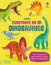 Portada del libro CONSTRUYE DINOSAURIOS EN 3D - Compralo en ByAnaCeci.com