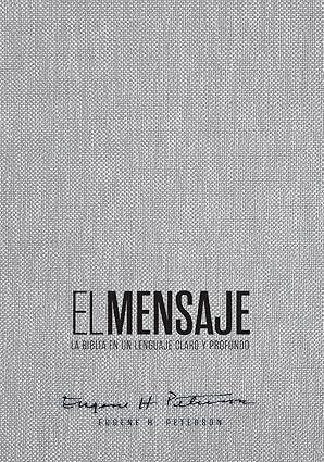Portada del libro BIBLIA EL MENSAJE (TAPA DURA, GRIS TELA) - Compralo en ByAnaCeci.com