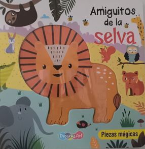 Portada del libro PIEZAS MAGICAS: AMIGUITOS DE LA SELVA CON ROMPECABEZA  BBDAR0463 - Compralo en ByAnaCeci.com
