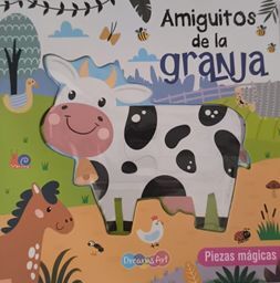Portada del libro PIEZAS MAGICAS: AMIGUITOS DE LA GRANJA CON ROMPECABEZA  BBDAR0463 - Compralo en ByAnaCeci.com
