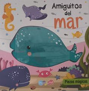 Portada del libro PIEZAS MAGICAS: AMIGUITOS DEL MAR CON ROMPECABEZA  BBDAR0463 - Compralo en ByAnaCeci.com