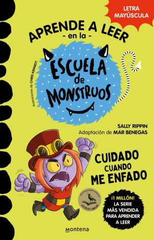Portada del libro APRENDER A LEER EN LA ESCUELA DE MONSTRUOS 15:  CUIDADO CUANDO ME ENFADO - Compralo en ByAnaCeci.com